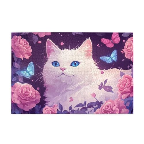 Puzzle 5000 Teile Katze, Blume Holz XXL Puzzle Erwachsene mit Schachtel und Poster, Schwierige, Herausfordernde und Interessant Spiele für Anfänger, Geschenke für Männer/Frauen Wohndekoration 1T-1493 Puzzle 5000 Teile Katze, Blume Holz XXL Puzzle Erwachsene mit Schachtel und Poster, Schwierige, Herausfordernde und Interessant Spiele für Anfänger, Geschenke für Männer/Frauen Wohndekoration 1T-1493 von Tamalsj