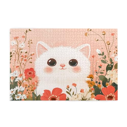 Puzzle 5000 Teile Katze, Karikatur Holz XXL Puzzle Erwachsene mit Schachtel und Poster, Schwierige, Herausfordernde und Interessant Spiele für Anfänger, Männer/Frauen Wohndekoration Geschenke 1T-1380 Puzzle 5000 Teile Katze, Karikatur Holz XXL Puzzle Erwachsene mit Schachtel und Poster, Schwierige, Herausfordernde und Interessant Spiele für Anfänger, Männer/Frauen Wohndekoration Geschenke 1T-1380 von Tamalsj