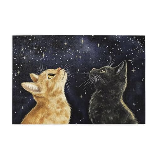Puzzle 5000 Teile Katze, Sternenhimmel Holz XXL Puzzle Erwachsene mit Schachtel und Poster, Schwierige, Herausfordernde und Interessant Spiele für Anfänger, Frauen Wohndekoration Geschenke 1T-42 Puzzle 5000 Teile Katze, Sternenhimmel Holz XXL Puzzle Erwachsene mit Schachtel und Poster, Schwierige, Herausfordernde und Interessant Spiele für Anfänger, Frauen Wohndekoration Geschenke 1T-42 von Tamalsj