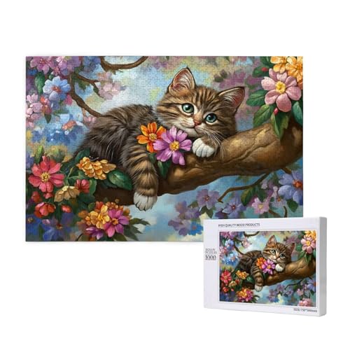 Puzzle 5000 Teile Katze Klassische Puzzles für Erwachsene Blume Anspruchsvolles und Lustig Kreatives Unterhaltungsspiel, Holzpuzzle für Erwachsene Als Geburtstags Feiertage Geschenk fur Frauen 2T-223 Puzzle 5000 Teile Katze Klassische Puzzles für Erwachsene Blume Anspruchsvolles und Lustig Kreatives Unterhaltungsspiel, Holzpuzzle für Erwachsene Als Geburtstags Feiertage Geschenk fur Frauen 2T-223 von Tamalsj