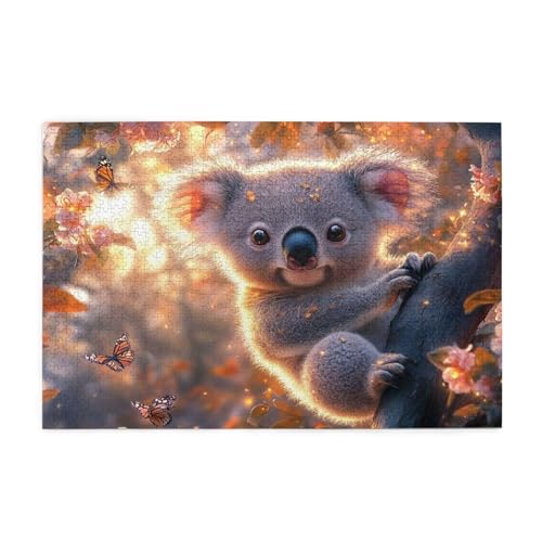 Puzzle 5000 Teile Koala, Schmetterling Holz XXL Puzzle Erwachsene mit Schachtel und Poster, Schwierige, Herausfordernde und Interessant Spiele für Anfänger, Frauen Wohndekoration Geschenke 1T-1432 Puzzle 5000 Teile Koala, Schmetterling Holz XXL Puzzle Erwachsene mit Schachtel und Poster, Schwierige, Herausfordernde und Interessant Spiele für Anfänger, Frauen Wohndekoration Geschenke 1T-1432 von Tamalsj