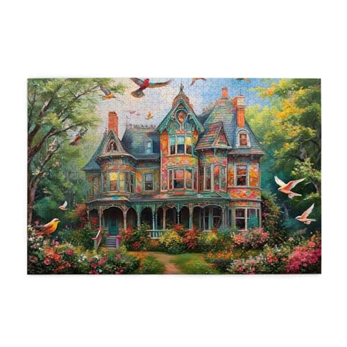 Puzzle 5000 Teile Landschaft, Bird Holz XXL Puzzle Erwachsene mit Schachtel und Poster, Schwierige, Herausfordernde und Interessant Spiele für Anfänger, Männer/Frauen Wohndekoration Geschenke 1T-1082 von Tamalsj