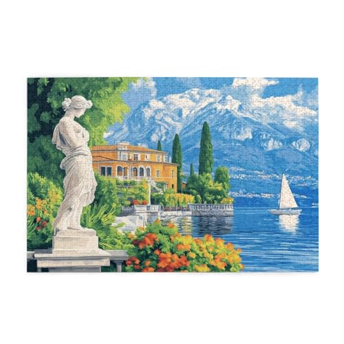 Puzzle 5000 Teile Landschaft, Italien Holz XXL Puzzle Erwachsene mit Schachtel und Poster, Schwierige, Herausfordernde und Interessant Spiele für Anfänger, Frauen Wohndekoration Geschenke 1T-947 Puzzle 5000 Teile Landschaft, Italien Holz XXL Puzzle Erwachsene mit Schachtel und Poster, Schwierige, Herausfordernde und Interessant Spiele für Anfänger, Frauen Wohndekoration Geschenke 1T-947 von Tamalsj
