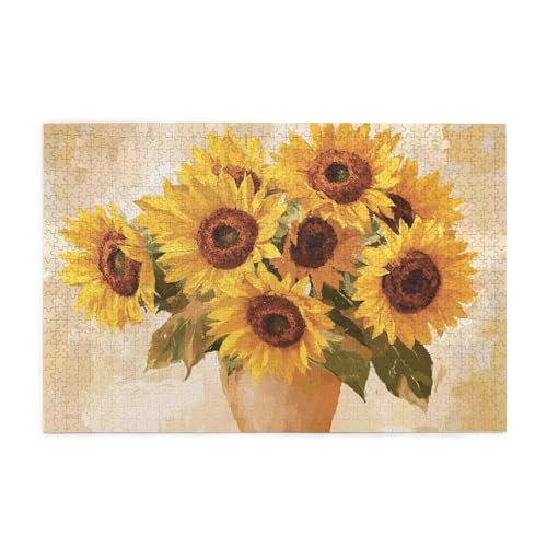 Puzzle 5000 Teile Landschaft, Sonnenblume Holz XXL Puzzle Erwachsene mit Schachtel und Poster, Schwierige, Herausfordernde und Interessant Spiele für Anfänger, Frauen Wohndekoration Geschenke 1T-751 Puzzle 5000 Teile Landschaft, Sonnenblume Holz XXL Puzzle Erwachsene mit Schachtel und Poster, Schwierige, Herausfordernde und Interessant Spiele für Anfänger, Frauen Wohndekoration Geschenke 1T-751 von Tamalsj