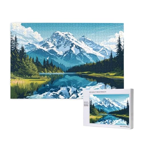 Puzzle 5000 Teile Landschaft Klassische Puzzles für Erwachsene Berg Anspruchsvolles und Lustig Kreatives Unterhaltungsspiel, Holzpuzzle für Erwachsene Als Feiertage Geschenk fur Frauen 2T-10 Puzzle 5000 Teile Landschaft Klassische Puzzles für Erwachsene Berg Anspruchsvolles und Lustig Kreatives Unterhaltungsspiel, Holzpuzzle für Erwachsene Als Feiertage Geschenk fur Frauen 2T-10 von Tamalsj