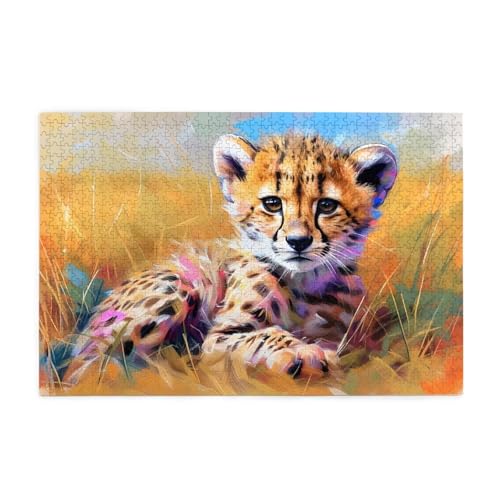 Puzzle 5000 Teile Leopard, Landschaft Holz XXL Puzzle Erwachsene mit Schachtel und Poster, Schwierige, Herausfordernde und Interessant Spiele für Anfänger, Frauen Wohndekoration Geschenke 1T-2030 Puzzle 5000 Teile Leopard, Landschaft Holz XXL Puzzle Erwachsene mit Schachtel und Poster, Schwierige, Herausfordernde und Interessant Spiele für Anfänger, Frauen Wohndekoration Geschenke 1T-2030 von Tamalsj