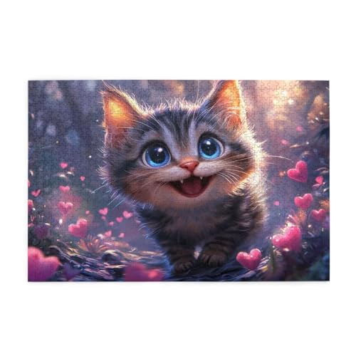 Puzzle 5000 Teile Liebe, Katze Holz XXL Puzzle Erwachsene mit Schachtel und Poster, Schwierige, Herausfordernde und Interessant Spiele für Anfänger, Geschenke für Männer/Frauen Wohndekoration 1T-1369 Puzzle 5000 Teile Liebe, Katze Holz XXL Puzzle Erwachsene mit Schachtel und Poster, Schwierige, Herausfordernde und Interessant Spiele für Anfänger, Geschenke für Männer/Frauen Wohndekoration 1T-1369 von Tamalsj