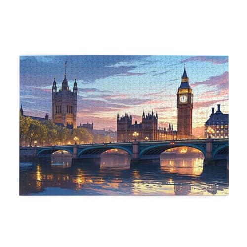 Puzzle 5000 Teile London, Brücke Holz XXL Puzzle Erwachsene mit Schachtel und Poster, Schwierige, Herausfordernde und Interessant Spiele für Anfänger, Männer/Frauen Wohndekoration Geschenke 1T-1204 Puzzle 5000 Teile London, Brücke Holz XXL Puzzle Erwachsene mit Schachtel und Poster, Schwierige, Herausfordernde und Interessant Spiele für Anfänger, Männer/Frauen Wohndekoration Geschenke 1T-1204 von Tamalsj