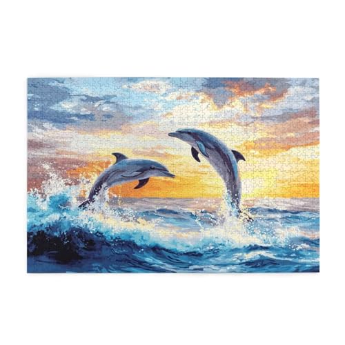 Puzzle 5000 Teile Meer, Delphin Holz XXL Puzzle Erwachsene mit Schachtel und Poster, Schwierige, Herausfordernde und Interessant Spiele für Anfänger, Geschenke für Männer/Frauen Wohndekoration 1T-1187 Puzzle 5000 Teile Meer, Delphin Holz XXL Puzzle Erwachsene mit Schachtel und Poster, Schwierige, Herausfordernde und Interessant Spiele für Anfänger, Geschenke für Männer/Frauen Wohndekoration 1T-1187 von Tamalsj