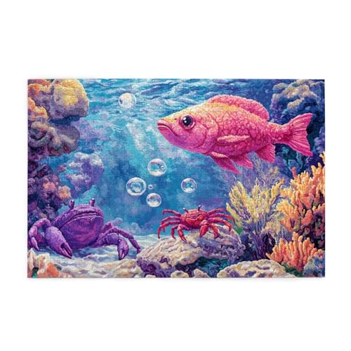 Puzzle 5000 Teile Meer, Fisch Holz XXL Puzzle Erwachsene mit Schachtel und Poster, Schwierige, Herausfordernde und Interessant Spiele für Anfänger, Geschenke für Männer/Frauen Wohndekoration 1T-512 Puzzle 5000 Teile Meer, Fisch Holz XXL Puzzle Erwachsene mit Schachtel und Poster, Schwierige, Herausfordernde und Interessant Spiele für Anfänger, Geschenke für Männer/Frauen Wohndekoration 1T-512 von Tamalsj