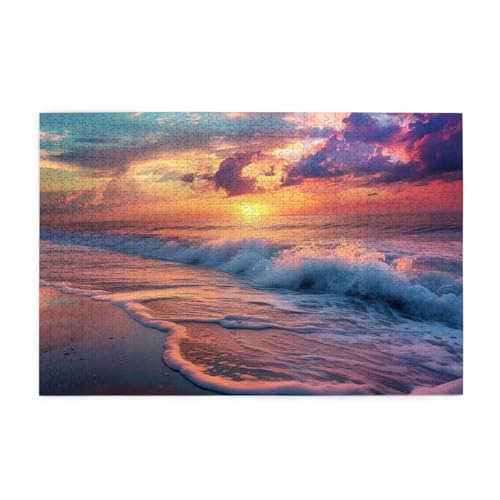 Puzzle 5000 Teile Meer, Sonnenuntergang Holz XXL Puzzle Erwachsene mit Schachtel und Poster, Schwierige, Herausfordernde und Interessant Spiele für Anfänger, Frauen Wohndekoration Geschenke 1T-1096 Puzzle 5000 Teile Meer, Sonnenuntergang Holz XXL Puzzle Erwachsene mit Schachtel und Poster, Schwierige, Herausfordernde und Interessant Spiele für Anfänger, Frauen Wohndekoration Geschenke 1T-1096 von Tamalsj