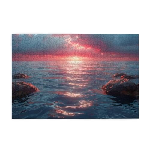 Puzzle 5000 Teile Meer, Sonnenuntergang Holz XXL Puzzle Erwachsene mit Schachtel und Poster, Schwierige, Herausfordernde und Interessant Spiele für Anfänger, Frauen Wohndekoration Geschenke 1T-1821 Puzzle 5000 Teile Meer, Sonnenuntergang Holz XXL Puzzle Erwachsene mit Schachtel und Poster, Schwierige, Herausfordernde und Interessant Spiele für Anfänger, Frauen Wohndekoration Geschenke 1T-1821 von Tamalsj