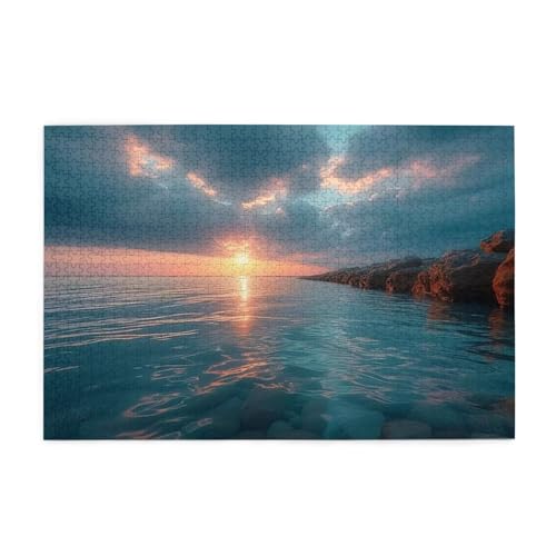 Puzzle 5000 Teile Meer, Sonnenuntergang Holz XXL Puzzle Erwachsene mit Schachtel und Poster, Schwierige, Herausfordernde und Interessant Spiele für Anfänger, Frauen Wohndekoration Geschenke 1T-2031 Puzzle 5000 Teile Meer, Sonnenuntergang Holz XXL Puzzle Erwachsene mit Schachtel und Poster, Schwierige, Herausfordernde und Interessant Spiele für Anfänger, Frauen Wohndekoration Geschenke 1T-2031 von Tamalsj
