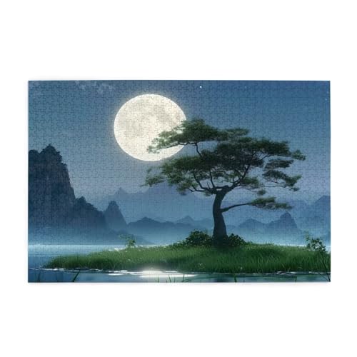Puzzle 5000 Teile Mond, Baum Holz XXL Puzzle Erwachsene mit Schachtel und Poster, Schwierige, Herausfordernde und Interessant Spiele für Anfänger, Geschenke für Männer/Frauen Wohndekoration 1T-1119 Puzzle 5000 Teile Mond, Baum Holz XXL Puzzle Erwachsene mit Schachtel und Poster, Schwierige, Herausfordernde und Interessant Spiele für Anfänger, Geschenke für Männer/Frauen Wohndekoration 1T-1119 von Tamalsj