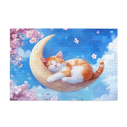 Puzzle 5000 Teile Mond, Katze Holz XXL Puzzle Erwachsene mit Schachtel und Poster, Schwierige, Herausfordernde und Interessant Spiele für Anfänger, Geschenke für Männer/Frauen Wohndekoration 1T-1624 Puzzle 5000 Teile Mond, Katze Holz XXL Puzzle Erwachsene mit Schachtel und Poster, Schwierige, Herausfordernde und Interessant Spiele für Anfänger, Geschenke für Männer/Frauen Wohndekoration 1T-1624 von Tamalsj