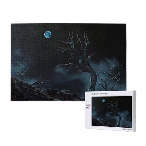 Puzzle 5000 Teile Mond Klassische Puzzles für Erwachsene Baum Anspruchsvolles und Lustig Kreatives Unterhaltungsspiel, Holzpuzzle für Erwachsene Als Geburtstags und Feiertage Geschenk fur Frauen 2T-86 von Tamalsj