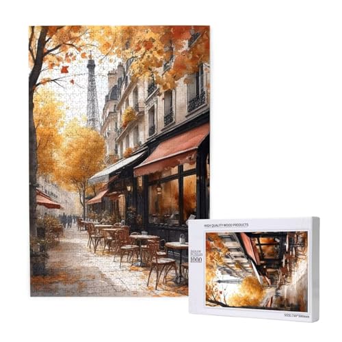 Puzzle 5000 Teile Paris Klassische Puzzles für Erwachsene Herbst Entspannen und Lustig Kreatives Unterhaltungsspiel, Holzpuzzle für Erwachsene Als Geburtstags Feiertage Geschenk fur Frauen 2T-1658 von Tamalsj