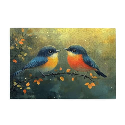 Puzzle 5000 Teile Robin, Baum Holz XXL Puzzle Erwachsene mit Schachtel und Poster, Schwierige, Herausfordernde und Interessant Spiele für Anfänger, Geschenke für Männer/Frauen Wohndekoration 1T-1452 von Tamalsj