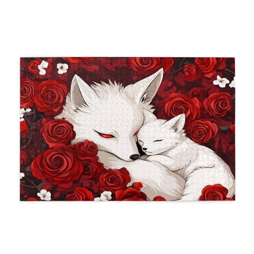 Puzzle 5000 Teile Rose, Fuchs Holz XXL Puzzle Erwachsene mit Schachtel und Poster, Schwierige, Herausfordernde und Interessant Spiele für Anfänger, Geschenke für Männer/Frauen Wohndekoration 1T-1489 Puzzle 5000 Teile Rose, Fuchs Holz XXL Puzzle Erwachsene mit Schachtel und Poster, Schwierige, Herausfordernde und Interessant Spiele für Anfänger, Geschenke für Männer/Frauen Wohndekoration 1T-1489 von Tamalsj
