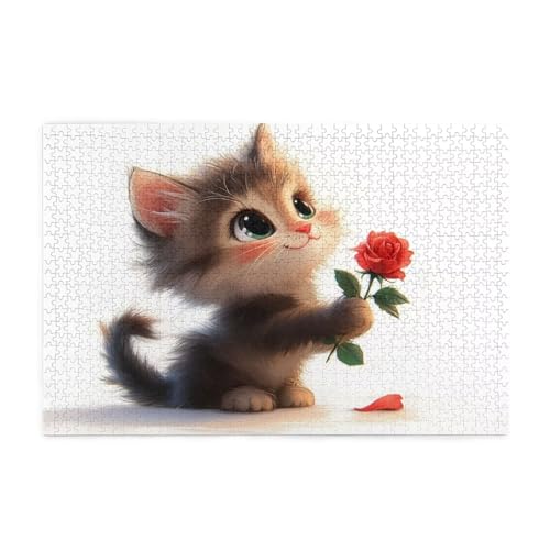 Puzzle 5000 Teile Rose, Katze Holz XXL Puzzle Erwachsene mit Schachtel und Poster, Schwierige, Herausfordernde und Interessant Spiele für Anfänger, Geschenke für Männer/Frauen Wohndekoration 1T-130 Puzzle 5000 Teile Rose, Katze Holz XXL Puzzle Erwachsene mit Schachtel und Poster, Schwierige, Herausfordernde und Interessant Spiele für Anfänger, Geschenke für Männer/Frauen Wohndekoration 1T-130 von Tamalsj