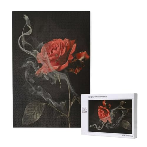 Puzzle 5000 Teile Rose Klassische Puzzles für Erwachsene Abstrakt Anspruchsvolles und Lustig Kreatives Unterhaltungsspiel, Holzpuzzle für Erwachsene Als Feiertage Geschenk fur Frauen 2T-1129 von Tamalsj