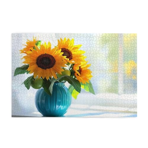 Puzzle 5000 Teile Sonnenblume, Landschaft Holz XXL Puzzle Erwachsene mit Schachtel und Poster, Schwierige, Herausfordernde und Interessant Spiele für Anfänger, Frauen Wohndekoration Geschenke 1T-731 Puzzle 5000 Teile Sonnenblume, Landschaft Holz XXL Puzzle Erwachsene mit Schachtel und Poster, Schwierige, Herausfordernde und Interessant Spiele für Anfänger, Frauen Wohndekoration Geschenke 1T-731 von Tamalsj
