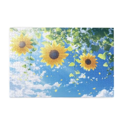 Puzzle 5000 Teile Sonnenblume, Landschaft Holz XXL Puzzle Erwachsene mit Schachtel und Poster, Schwierige, Herausfordernde und Interessant Spiele für Anfänger, Frauen Wohndekoration Geschenke 1T-56 Puzzle 5000 Teile Sonnenblume, Landschaft Holz XXL Puzzle Erwachsene mit Schachtel und Poster, Schwierige, Herausfordernde und Interessant Spiele für Anfänger, Frauen Wohndekoration Geschenke 1T-56 von Tamalsj