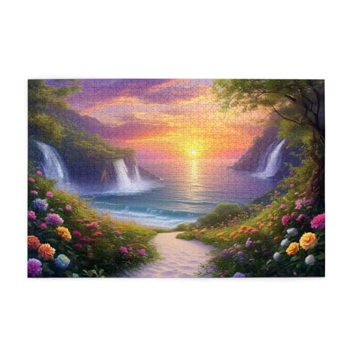 Puzzle 5000 Teile Sonnenuntergang, Fallen Holz XXL Puzzle Erwachsene mit Schachtel und Poster, Schwierige, Herausfordernde und Interessant Spiele für Anfänger, Frauen Wohndekoration Geschenke 1T-1924 Puzzle 5000 Teile Sonnenuntergang, Fallen Holz XXL Puzzle Erwachsene mit Schachtel und Poster, Schwierige, Herausfordernde und Interessant Spiele für Anfänger, Frauen Wohndekoration Geschenke 1T-1924 von Tamalsj