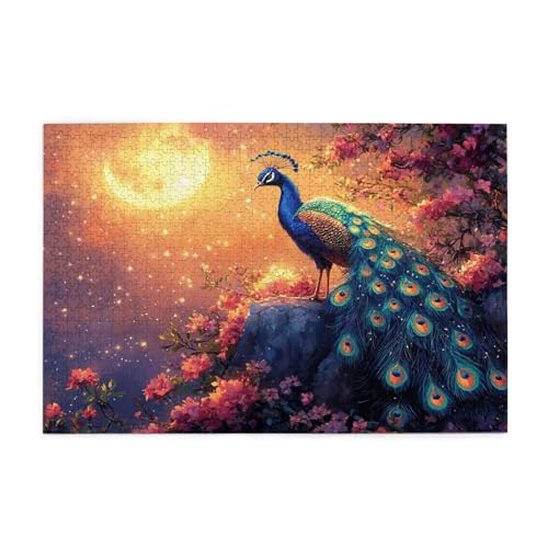 Puzzle 5000 Teile Sonnenuntergang, Pfau Holz XXL Puzzle Erwachsene mit Schachtel und Poster, Schwierige, Herausfordernde und Interessant Spiele für Anfänger, Frauen Wohndekoration Geschenke 1T-1679 Puzzle 5000 Teile Sonnenuntergang, Pfau Holz XXL Puzzle Erwachsene mit Schachtel und Poster, Schwierige, Herausfordernde und Interessant Spiele für Anfänger, Frauen Wohndekoration Geschenke 1T-1679 von Tamalsj