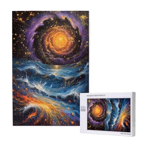 Puzzle 5000 Teile Sternenhimmel Klassische Puzzles für Erwachsene Meer Anspruchsvolles und Lustig Kreatives Unterhaltungsspiel, Holzpuzzle für Erwachsene Als Feiertage Geschenk fur Frauen 2T-1524 von Tamalsj