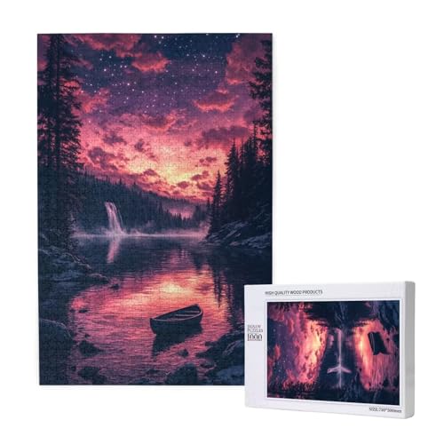 Puzzle 5000 Teile Sternenhimmel Klassische Puzzles für Erwachsene See Anspruchsvolles und Lustig Kreatives Unterhaltungsspiel, Holzpuzzle für Erwachsene Als Feiertage Geschenk fur Frauen 2T-1738 von Tamalsj