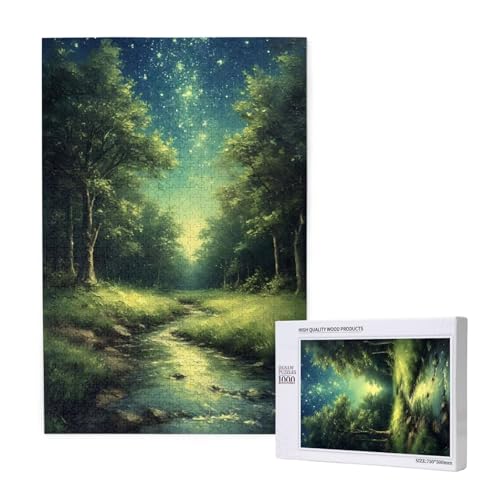 Puzzle 5000 Teile Sternenhimmel Klassische Puzzles für Erwachsene Wald Anspruchsvolles und Lustig Kreatives Unterhaltungsspiel, Holzpuzzle für Erwachsene Als Feiertage Geschenk fur Frauen 2T-1666 von Tamalsj