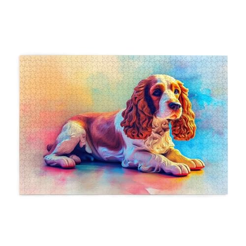 Puzzle 5000 Teile Tier, Hund Holz XXL Puzzle Erwachsene mit Schachtel und Poster, Schwierige, Herausfordernde und Interessant Spiele für Anfänger, Geschenke für Männer/Frauen Wohndekoration 1T-2129 von Tamalsj