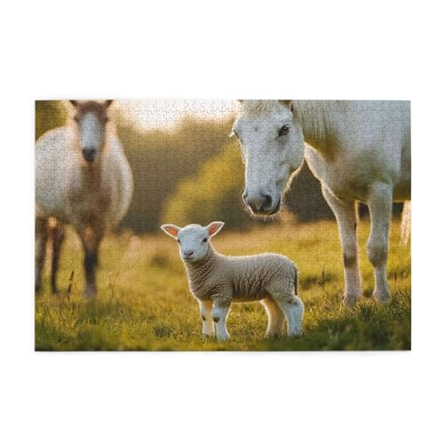 Puzzle 5000 Teile Tier, Schaf Holz XXL Puzzle Erwachsene mit Schachtel und Poster, Schwierige, Herausfordernde und Interessant Spiele für Anfänger, Geschenke für Männer/Frauen Wohndekoration 1T-223 Puzzle 5000 Teile Tier, Schaf Holz XXL Puzzle Erwachsene mit Schachtel und Poster, Schwierige, Herausfordernde und Interessant Spiele für Anfänger, Geschenke für Männer/Frauen Wohndekoration 1T-223 von Tamalsj