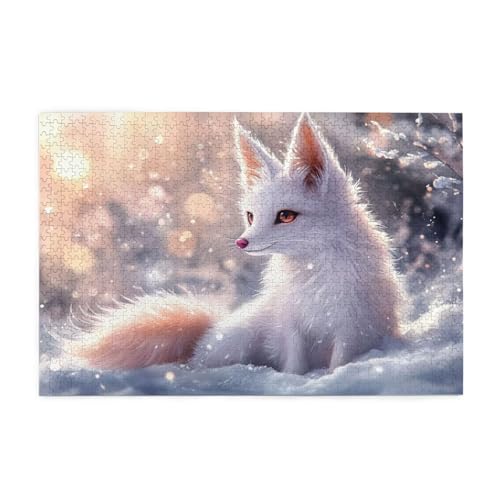 Puzzle 5000 Teile Winter, Fuchs Holz XXL Puzzle Erwachsene mit Schachtel und Poster, Schwierige, Herausfordernde und Interessant Spiele für Anfänger, Geschenke für Männer/Frauen Wohndekoration 1T-442 Puzzle 5000 Teile Winter, Fuchs Holz XXL Puzzle Erwachsene mit Schachtel und Poster, Schwierige, Herausfordernde und Interessant Spiele für Anfänger, Geschenke für Männer/Frauen Wohndekoration 1T-442 von Tamalsj