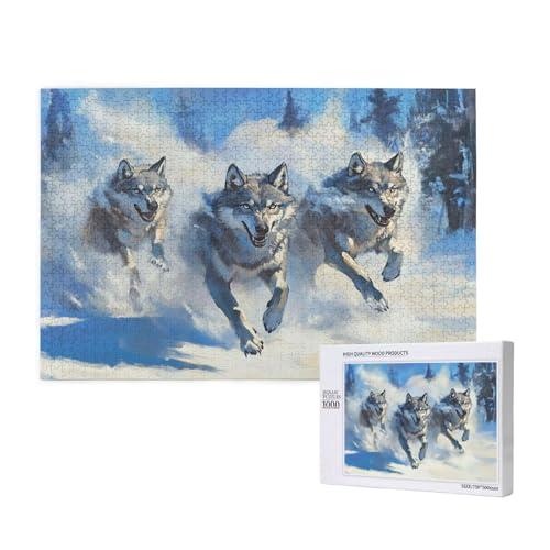 Puzzle 5000 Teile Winter Klassische Puzzles für Erwachsene Wolf Anspruchsvolles und Lustig Kreatives Unterhaltungsspiel, Holzpuzzle für Erwachsene Als Geburtstags Feiertage Geschenk fur Frauen 2T-281 Puzzle 5000 Teile Winter Klassische Puzzles für Erwachsene Wolf Anspruchsvolles und Lustig Kreatives Unterhaltungsspiel, Holzpuzzle für Erwachsene Als Geburtstags Feiertage Geschenk fur Frauen 2T-281 von Tamalsj