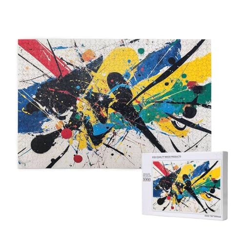 Puzzle Abstrakt Puzzle 4000 Teile Bunt Holzpuzzle Erwachsene mit Schachtel und Poster, Schwieriges - Unterhaltsames - Herausforderndes Spiel - Geeignet für Anfänger, Geschenke für Männer/Frauen 2T-153 Puzzle Abstrakt Puzzle 4000 Teile Bunt Holzpuzzle Erwachsene mit Schachtel und Poster, Schwieriges - Unterhaltsames - Herausforderndes Spiel - Geeignet für Anfänger, Geschenke für Männer/Frauen 2T-153 von Tamalsj