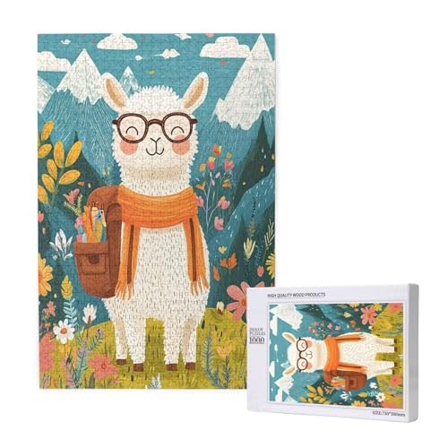Puzzle Alpaka Puzzle 1000 Teile Blume Holzpuzzle Erwachsene mit Schachtel und Poster, Schwieriges - Unterhaltsames - Herausforderndes Spiel - Geeignet für Anfänger, Geschenke für Männer/Frauen 2T-1757 Puzzle Alpaka Puzzle 1000 Teile Blume Holzpuzzle Erwachsene mit Schachtel und Poster, Schwieriges - Unterhaltsames - Herausforderndes Spiel - Geeignet für Anfänger, Geschenke für Männer/Frauen 2T-1757 von Tamalsj