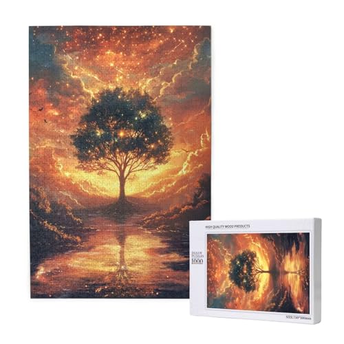 Puzzle Baum Puzzle 2000 Teile Traum Holzpuzzle Erwachsene mit Schachtel und Poster, Schwieriges - Unterhaltsames - Herausforderndes Spiel - Geeignet für Anfänger, Geschenke für Männer/Frauen 2T-1929 von Tamalsj