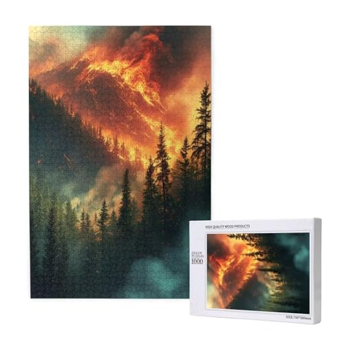 Puzzle Berg Puzzle 1000 Teile Wald Holzpuzzle Erwachsene mit Schachtel und Poster, Schwieriges - Unterhaltsames - Herausforderndes Spiel - Geeignet für Anfänger, Geschenke für Männer/Frauen 2T-1637 Puzzle Berg Puzzle 1000 Teile Wald Holzpuzzle Erwachsene mit Schachtel und Poster, Schwieriges - Unterhaltsames - Herausforderndes Spiel - Geeignet für Anfänger, Geschenke für Männer/Frauen 2T-1637 von Tamalsj