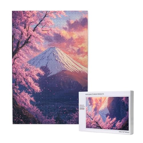 Puzzle Berg Puzzle 300 Teile Japan Holzpuzzle Erwachsene mit Schachtel und Poster, Schwieriges - Unterhaltsames - Herausforderndes Spiel - Geeignet für Anfänger, Geschenke für Männer/Frauen 2T-1843 Puzzle Berg Puzzle 300 Teile Japan Holzpuzzle Erwachsene mit Schachtel und Poster, Schwieriges - Unterhaltsames - Herausforderndes Spiel - Geeignet für Anfänger, Geschenke für Männer/Frauen 2T-1843 von Tamalsj
