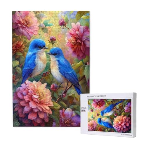 Puzzle Bird Puzzle 300 Teile Blume Holzpuzzle Erwachsene mit Schachtel und Poster, Schwieriges - Unterhaltsames - Herausforderndes Spiel - Geeignet für Anfänger, Geschenke für Männer/Frauen 2T-1546 Puzzle Bird Puzzle 300 Teile Blume Holzpuzzle Erwachsene mit Schachtel und Poster, Schwieriges - Unterhaltsames - Herausforderndes Spiel - Geeignet für Anfänger, Geschenke für Männer/Frauen 2T-1546 von Tamalsj