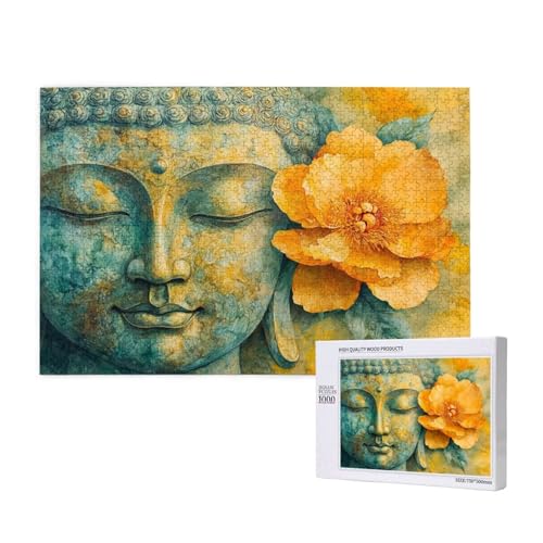 Puzzle Blume Puzzle 1000 Teile Buddha Holzpuzzle Erwachsene mit Schachtel und Poster, Schwieriges - Unterhaltsames - Herausforderndes Spiel - Geeignet für Anfänger, Geschenke für Männer/Frauen 2T-902 Puzzle Blume Puzzle 1000 Teile Buddha Holzpuzzle Erwachsene mit Schachtel und Poster, Schwieriges - Unterhaltsames - Herausforderndes Spiel - Geeignet für Anfänger, Geschenke für Männer/Frauen 2T-902 von Tamalsj