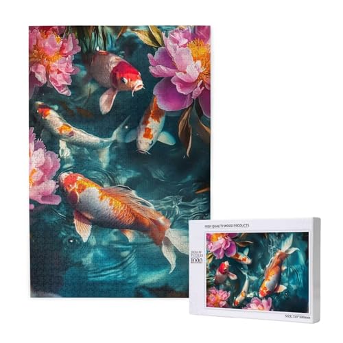 Puzzle Blume Puzzle 1000 Teile Fisch Holzpuzzle Erwachsene mit Schachtel und Poster, Schwieriges - Unterhaltsames - Herausforderndes Spiel - Geeignet für Anfänger, Geschenke für Männer/Frauen 2T-1903 Puzzle Blume Puzzle 1000 Teile Fisch Holzpuzzle Erwachsene mit Schachtel und Poster, Schwieriges - Unterhaltsames - Herausforderndes Spiel - Geeignet für Anfänger, Geschenke für Männer/Frauen 2T-1903 von Tamalsj
