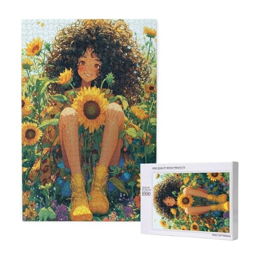 Puzzle Blume Puzzle 1000 Teile Frau Holzpuzzle Erwachsene mit Schachtel und Poster, Schwieriges - Unterhaltsames - Herausforderndes Spiel - Geeignet für Anfänger, Geschenke für Männer/Frauen 2T-1917 Puzzle Blume Puzzle 1000 Teile Frau Holzpuzzle Erwachsene mit Schachtel und Poster, Schwieriges - Unterhaltsames - Herausforderndes Spiel - Geeignet für Anfänger, Geschenke für Männer/Frauen 2T-1917 von Tamalsj