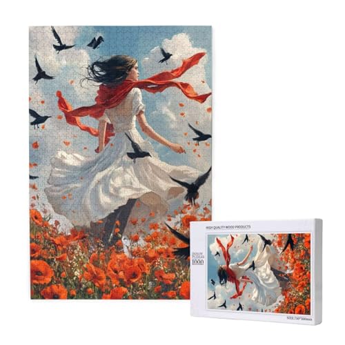 Puzzle Blume Puzzle 1000 Teile Frau Holzpuzzle Erwachsene mit Schachtel und Poster, Schwieriges - Unterhaltsames - Herausforderndes Spiel - Geeignet für Anfänger, Geschenke für Männer/Frauen 2T-1922 Puzzle Blume Puzzle 1000 Teile Frau Holzpuzzle Erwachsene mit Schachtel und Poster, Schwieriges - Unterhaltsames - Herausforderndes Spiel - Geeignet für Anfänger, Geschenke für Männer/Frauen 2T-1922 von Tamalsj