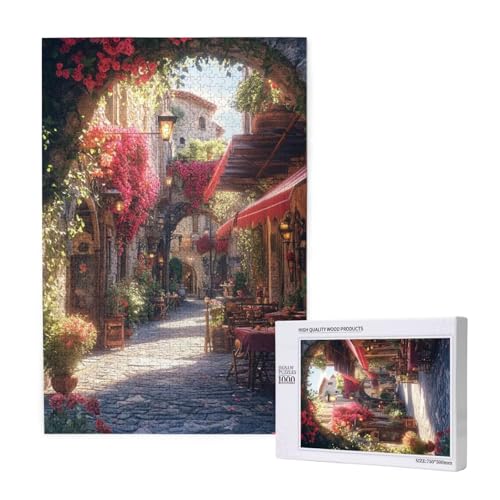 Puzzle Blume Puzzle 1000 Teile Straße Holzpuzzle Erwachsene mit Schachtel und Poster, Schwieriges - Unterhaltsames - Herausforderndes Spiel - Geeignet für Anfänger, Geschenke für Männer/Frauen 2T-1876 Puzzle Blume Puzzle 1000 Teile Straße Holzpuzzle Erwachsene mit Schachtel und Poster, Schwieriges - Unterhaltsames - Herausforderndes Spiel - Geeignet für Anfänger, Geschenke für Männer/Frauen 2T-1876 von Tamalsj