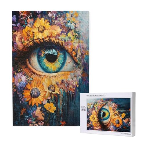 Puzzle Blume Puzzle 2000 Teile Auge Holzpuzzle Erwachsene mit Schachtel und Poster, Schwieriges - Unterhaltsames - Herausforderndes Spiel - Geeignet für Anfänger, Geschenke für Männer/Frauen 2T-1799 Puzzle Blume Puzzle 2000 Teile Auge Holzpuzzle Erwachsene mit Schachtel und Poster, Schwieriges - Unterhaltsames - Herausforderndes Spiel - Geeignet für Anfänger, Geschenke für Männer/Frauen 2T-1799 von Tamalsj
