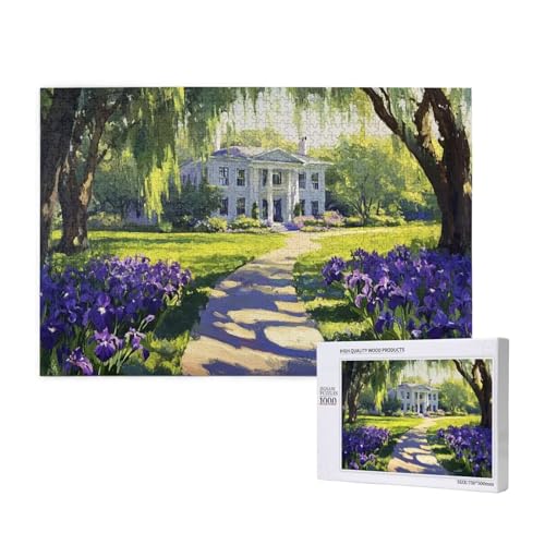 Puzzle Blume Puzzle 2000 Teile Baum Holzpuzzle Erwachsene mit Schachtel und Poster, Schwieriges - Unterhaltsames - Herausforderndes Spiel - Geeignet für Anfänger, Geschenke für Männer/Frauen 2T-878 von Tamalsj