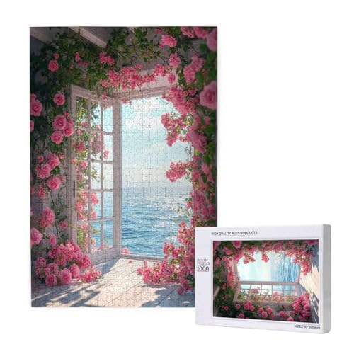 Puzzle Blume Puzzle 2000 Teile Meer Holzpuzzle Erwachsene mit Schachtel und Poster, Schwieriges - Unterhaltsames - Herausforderndes Spiel - Geeignet für Anfänger, Geschenke für Männer/Frauen 2T-1195 von Tamalsj